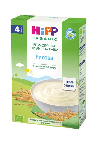 Безмолочна Органічна Дитяча каша HIPP "Рисова", від 4-х міс, 200гр 1123002 Mams family