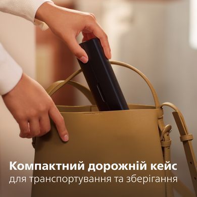 Электрическая зубная щетка Philips Sonicare HX7101/02, серия 5300, отбеливание, черный, дорожный кейс 3930669 Mams family