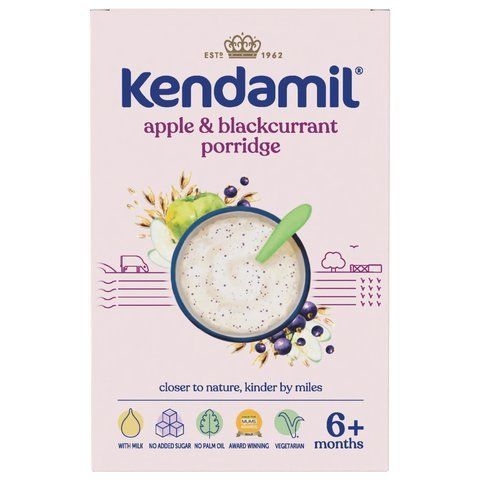 Дитяча молочна каша Kendamil з яблуком та чорною смородиною, з 6 місяців, 150 г 1123325 Mams family