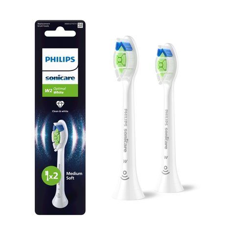 Набір насадок для звукової зубної щітки Philips HX6062/87 Sonicare, серії W2 Optimal White, для відбілювання, білий, 2 шт 3930648 Mams family