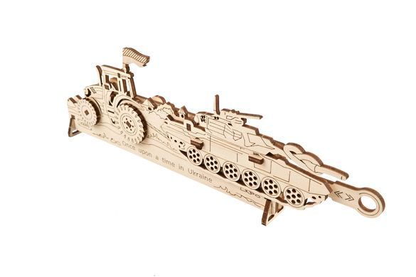 3D пазл UGEARS механический "Отважный трактор" 6337397 Mams family