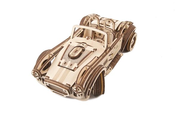 3D пазл UGEARS механічний «Гоночний автомобіль, ДрифтКобра» 6337288 Mams family