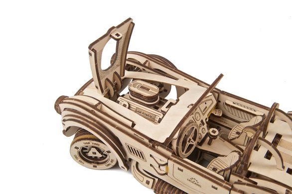 3D пазл UGEARS механічний «Гоночний автомобіль, ДрифтКобра» 6337288 Mams family