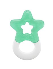 Зубное кольцо с силиконовой охлаждающей насадкой Dentistar, зеленое 3960016 Mams family