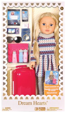 Дитяча лялька Lotus Onda з аксесуарами для подорожей, 45 см 6004952 Mams family