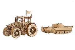 3D пазл UGEARS механічний "Трактор перемагає" 6337390 Mams family