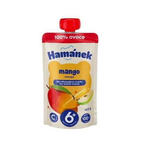 Детское пюре Hamanek (пауч) "Пюре из яблок и манго", от 6 месяцев, 100 г 1215919 Mams family