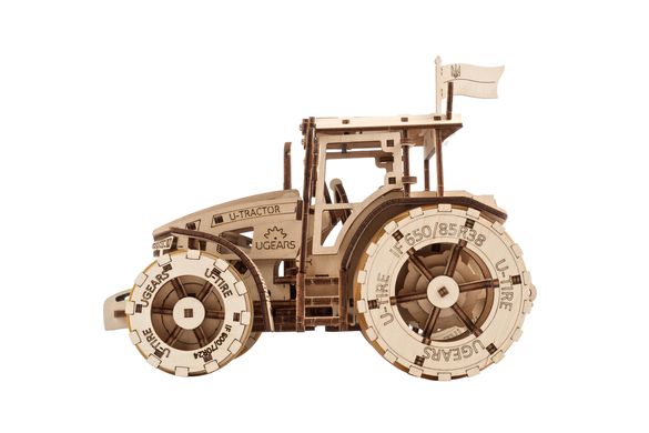 3D пазл UGEARS механический "Трактор побеждает" 6337390 Mams family