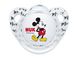 Пустышка ортодонтическая NUK силиконовая Disney Mickey, размер 1, 2 шт в уп, красно-белая 3953118 фото 3 Mams family