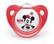 Пустышка ортодонтическая NUK силиконовая Disney Mickey, размер 1, 2 шт в уп, красно-белая 3953118 фото 2 Mams family