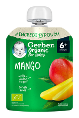 Пюре фруктове Gerber® Organic "Манго" для дітей із 6 місяців, 80 г 1227092 Mams family