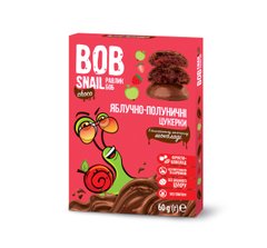 Яблочно-клубничные конфеты Равлик Боб в молочном шоколаде, 60г 1740467 Mams family