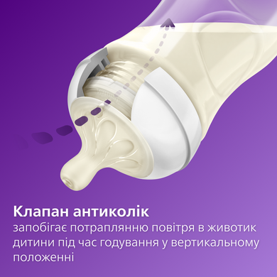 Пляшечка пластикова AVENT NATURAL 3.0 260мл коала SCY903/67, соска силікон, потік 3, від 1+ місяця 3936405 Mams family