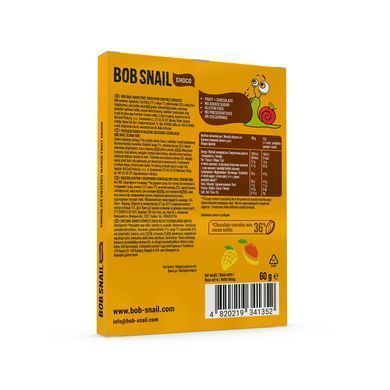 Манговіе конфеты Равлик Боб в молочном шоколаде, 60г 1740468 Mams family