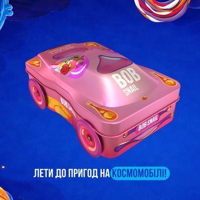 Набор конфет Улитка Боб Бокс-машинка металлическая "Розовая", 132 г 1740982 Mams family