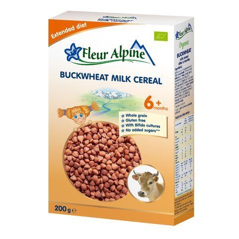 Каша молочная детская Fleur Alpine BUCKWHEAT (гречневая), с 6 месяцев, 200 г 1184033 Mams family