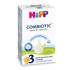 Детская сухая молочная смесь HiPP Combiotic 3, от 12-ти мес, 300гр 1031093 Mams family