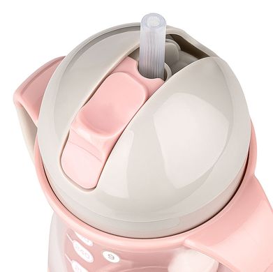 Чашка з трубочкою пластиковою Dentistar,260мл рожева 3960021 Mams family