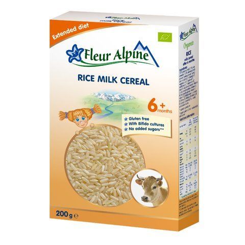 Каша молочная детская Fleur Alpine RICE (рисовая), с 6 месяцев, 200 г&nbsp; 1184034 Mams family