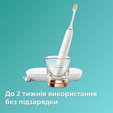 Электрическая звуковая зубная щетка Philips Sonicare HX9911/23 со стаканом, серии DiamondClean 9000, розовое золото, зарядный дорожный кейс 3930627 Mams family