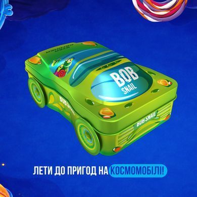 Набор конфет Улитка Боб Бокс-машинка металлическая "Зеленая", 132 г 1740984 Mams family