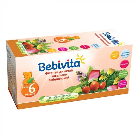 Фиточай Bebivita детский общеукрепляющий, (пак 20 шт.по 1.5) 1424110 Mams family