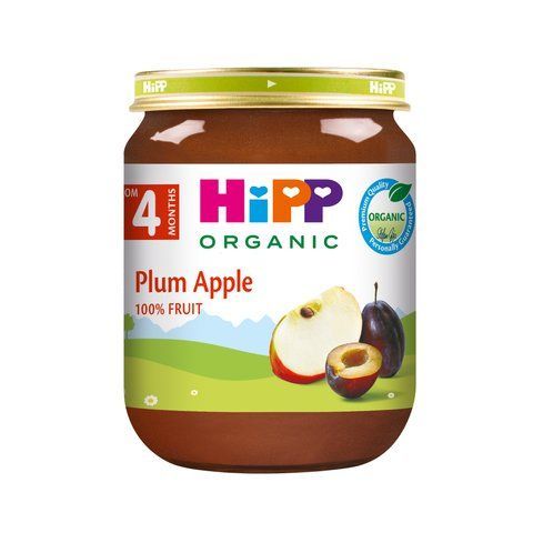 Детское фруктовое пюре HiPP "Слива - Яблоко", с 4-х месяцев, 125 гр 1223900 Mams family