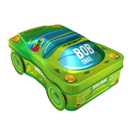 Набор конфет Улитка Боб Бокс-машинка металлическая "Зеленая", 132 г 1740984 Mams family