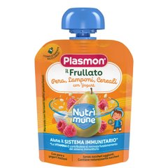 Nutrimune Пюре Plasmon из груш, малины, злаков, йогуртом с 6 месяцев, 85 г, 1136142 Mams family