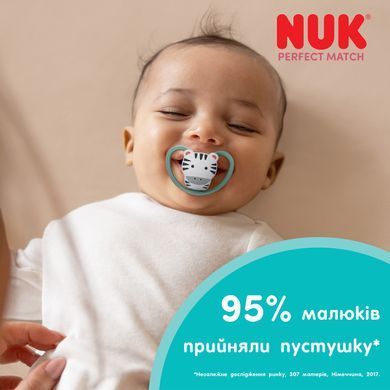 Пустышка силиконовая NUK Perfect Match Air,, размер 3 (от 18&ndash;36 месяцев), полярный медведь, 1 шт 3954160 Mams family