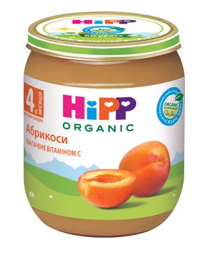 Детское фруктовое пюре HiPP ORGANIC "Абрикосы", с 4-х мес, 125 гр 1223046 Mams family