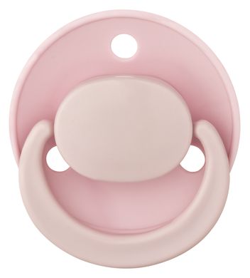Пустушка латексна Baby-Nova кругла моно, 2шт, рожева та бузкова, 0-24 місяців 3962033 Mams family