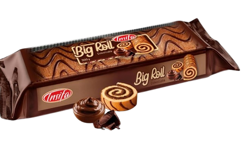 Рулет INSIFA BIG ROLL из бисквита и крема со вкусом шоколада 300 г 1106001 Mams family