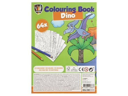 Розмальовка GRAFIX Dino А5, 64 сторінок 6337707 Mams family