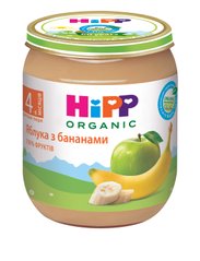 Детское фруктовое пюре HiPP ORGANIC "Яблоки с бананами", от 4-х мес, 125 гр 1223051 Mams family