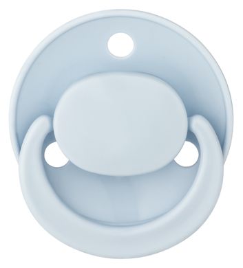 Пустушка латексна Baby-Nova кругла моно, 2шт, голуба та синя, 0-24 місяців 3962034 Mams family