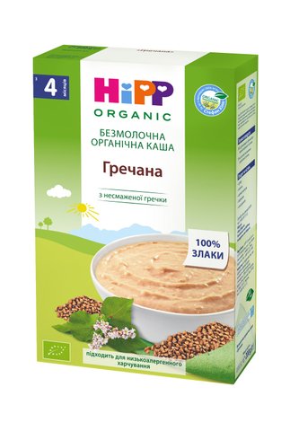 Безмолочна Органічна Дитяча каша HIPP "Гречана", від 4-х міс, 200гр 1123201 Mams family