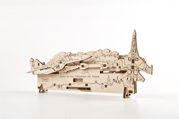 3D пазл UGEARS механічний "Привид Києва атакує" 6337398 Mams family