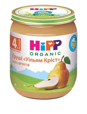 Дитяче фруктове Дитяче пюре HiPP ORGANIC "Грушi "Уільям Кріст", з 4-х міс, 125 гр 1223061 Mams family