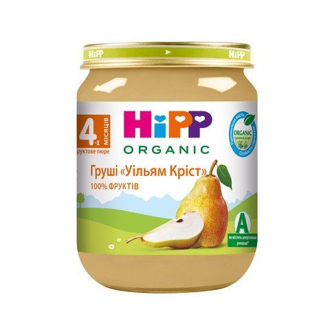 Детское фруктовое пюре HiPP ORGANIC "Груши "Уильям Крист", с 4-х мес, 125 гр 1223061 Mams family