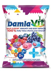 Жевательные конфеты TAYAS DAMLA VIT с фруктовым наполнителем, витаминима и минералами, 90 гр 1780212 Mams family