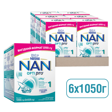 NAN 1 OPTIPRO Детская смесь начальная молочная сухая с олигосахаридами 2'FL для детей с рождения, 1050 гр 1000004 Mams family
