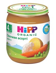 Дитяче овочеве пюре HiPP ORGANIC "Овочеве асорті", від 4-х міс, 125 гр 1223072 Mams family