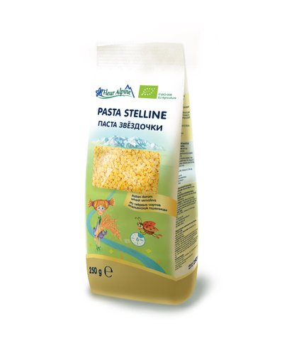 Макарони Fleur Alpine Оrganic ЗІРОЧКИ (PASTA STELLINE), без яєць, 250гр 1584003 Mams family