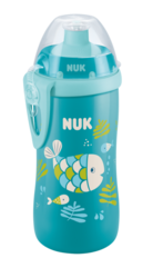 Поильник NUK Junior Cup с рисунком, который меняет цвет, 300 мл, рыбка, синий 3952427 Mams family