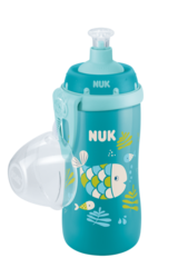 Поильник NUK Junior Cup с рисунком, который меняет цвет, 300 мл, рыбка, синий 3952427 Mams family