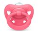 Пустушка ортодонтична NUK силіконова SIGNATURE р2, 6-18 місяців, рожеві серця, 1 шт у блістері 3952472 фото 2 Mams family