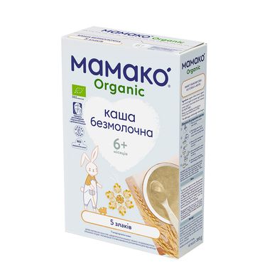 Детская безмолочная каша MAMAKO® ORGANIC 5 злаков, для детей с 6 месяцев, 200 гр 1105566 Mams family