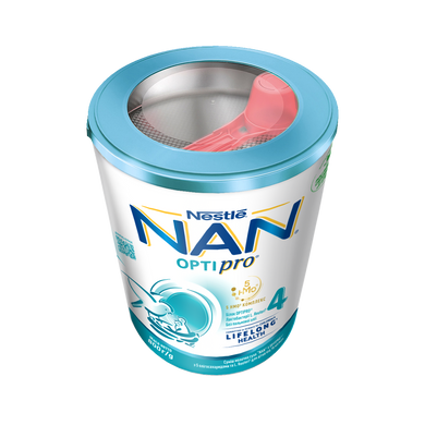 Дитяча суміш молочна суха NAN 4 OPTIPRO, NAN 4 OPTIPRO, з 5 олігосахаридами та L. Reuteri для дітей від 18 місяців, 800 г 1000050 Mams family