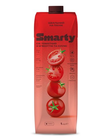 Сік томатний ТМ SMARTY , 1л 2612010 Mams family